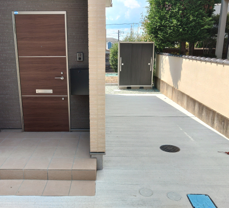 ガレージ土間コンクリート施工