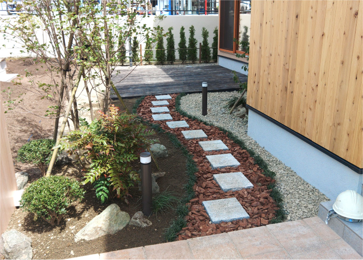 古河林業株式会社様 住宅展示場外構一式工事