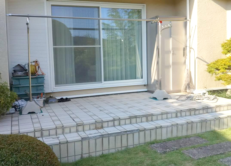 青葉区H様邸 ウッドデッキ施工前の写真