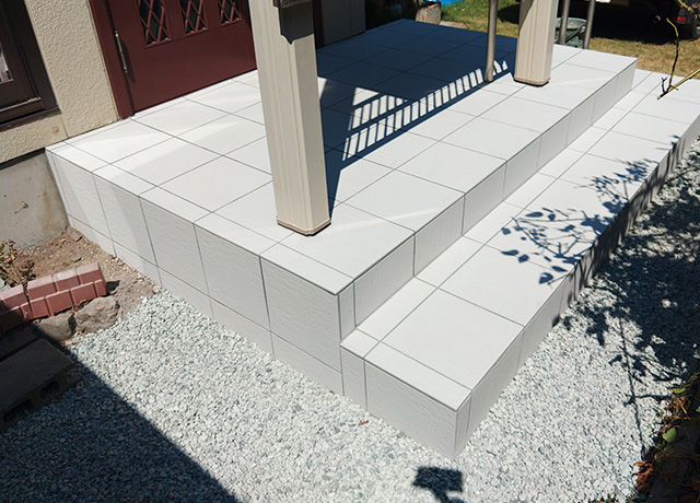 タイル貼り替え工事　アフター