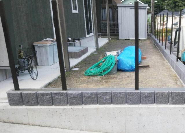 人工芝　施工前